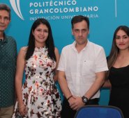 Carlos Boada, Marta Liliana Martínez, Augusto Gutiérrez, Andrea Sánchez y Jhon Estupiñán. César Obando