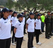 En el parque Águeda Gallardo de Pamplona la Policía se hizo el lanzamiento de la estrategia de cuadrantes turísticos.
 Roberto Ospino / La Opinión