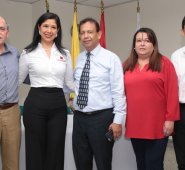 Jorge Gutiérrez Sampedro, gerente de Asopagos; Judith Yamile Jaimes, Alvaro Rivera, Claudia Robayo y Carlos García. César Obando