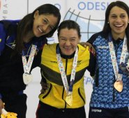 "Quería hacer estos Juegos Suramericanos muy bien, mejoré mi marca en los 200 metros, entonces me voy muy feliz de Bolivia", señaló Martha Bayona. Colprensa