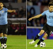 En Brasil-2014 Suárez mordió a Giorgio Chiellini y la FIFA lo expulsó del Mundial. AFP