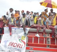 Se fue desarrolló la ruta de la celebración hasta el 'Coloso de la 37'. Colprensa