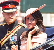 El príncipe Enrique y su esposa Meghan. AFP