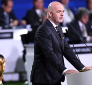 El presidente de la Fifa, Gianni Infantino. AFP
