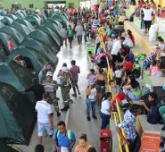 5000 personas evacuadas de Puerto Valdivia continuarán en los albergues por la zona de influencia de la presa. Archivo Colprensa
