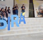 Al acto inaugural asistieron docentes, estudiantes y el director del programa, Félix Joaquín Lozano Cárdenas. En el óvalo, una de las conferencias. Cortesía