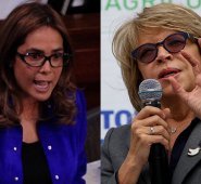 Gina Parody y Cecilia Álvarez Correa, exministras de Educación y Comercio, respectivamente. Colprensa