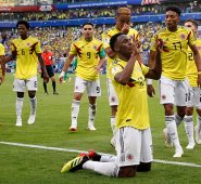 Su decisivo gol ante Senegal, en la victoria 1-0 en la tercera y última fecha del Grupo H, que le abrió a Colombia las puertas de los octavos de final Colprensa