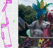 Este es el recorrido de la marcha. Cortesía y Archivo