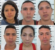 Andrés Guillermo Camacho Zambrano, Angie Yulisa Omaña Tovar, Germán Darío Rodríguez, Erika Sofía Omaña Camargo, Diego Armando Mendoza Serna, Jesús Humberto Prada Gómez, José Luis Ovallo Garzón, Yuri Yohana Omaña Tovar, Manfrid Mendoza Serna, Víctor Alfonso Basto. Policía