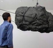 Obra: ‘Señuelo’. Hace parte de una nueva serie del artista bumangués, como parte de una beca de creación del Ministerio de Cultura. Integra el tema de las aves, una trampa que acecha a la pajarera. Alfredo Estévez