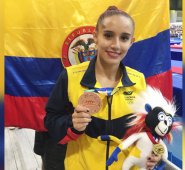 Con un puntaje total de 49.700 la bogotana quedó por detrás de la puertorriqueña Andrea Maldonado (50.050) y de la cubana Marcia Viadux (51.750), que logró el oro. Cortesía