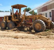 A pesar del deterioro del banco de maquinaria la alcaldía trazó un plan de trabajo para atender la malla víal afectada por las lluvias en la zona rural y urbana. Cortesía