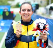 La arquera pereirana Sara López logró la medalla de oro número 79 para Colombia. Colprensa