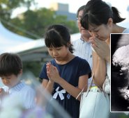 Habitantes de Hiroshima recordaron este lunes a las miles de víctimas que dejó la bomba atómica. AFP