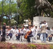 El director, Oscar William Nieto, presentó el proyecto musical hace tres años y desempolvó los instrumentos musicales.
 Cortesía