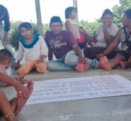 Un centenar de miembros de la comunidad ancestral participaron en la jornada en la que reconocieron las afectaciones. Cortesía