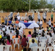 El gobernador William Villamizar visitó la comunidad. Cortesía