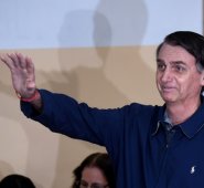 Los resultados a boca de urna del instituto Ibope dan 45% a Bolsonaro y 28% a Haddad. AFP