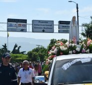 El Obispo de la Diócesis de Cúcuta, Monseñor Víctor Manuel Ochoa Cadavid, dijo que la imagen peregrina trasmite reconciliación.