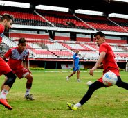 El equipo se entrenó este domingo en Cúcuta, antes de viajar a Cartagena. Archivo