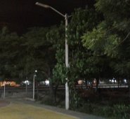 Ya son nueve las luminarias que ya se dañado en esta zona La Opinión