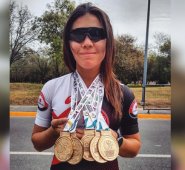 En su primera salida luego de 11 meses, ganó cinco medallas doradas. Cortesía