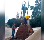 El monumento a francisco Fernández de Contreras se está recuperando. Cortesía
