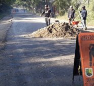Se llevan a cabo trabajos en el lugar.  Cortesía