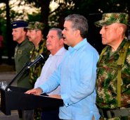 El presidente Iván Duque dio a conocer la información al término de un consejo de seguridad en Montería. Twitter