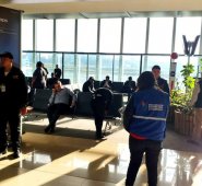 Yilen Osorio fue detenido en el Aeropuerto Internacional La Aurora. Tomada de Twitter