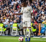 Vinicius se incorporó al Real Madrid el verano pasado a caballo entre el filial y el primer equipo. AFP