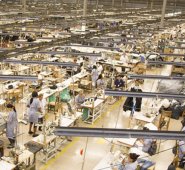 En la feria de insumos textiles Colombiatex. Cortesía