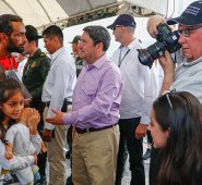 El recorrido de los visitantes empezó en el puente internacional Simón Bolívar y terminó en la casa de paso Divina Providencia. Mario Franco / La Opinión
