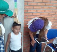 Por segundo año el colegio La Frontera es incluido dentro del programa de alimentación escolar de la fundación. Se midieron y pesaron a 378 niños. Cortesía