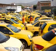 El parque automotor tipo taxi quedó congelado en 8.778 taxis, según el Área Metropolitana de Cúcuta. Archivo La Opinión