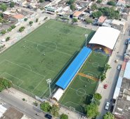 Este es el complejo deportivo del barrio Chapinero, entregado al servicio tres años atrás por la Gobernación. Cortesía