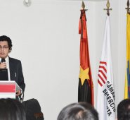 Sebastián Pantoja, delegado de la firma Ipsos-Napoleón Franco, socializó el martes los resultados de la encuesta Cúcuta Cómo Vamos 2018.
 Cortesía