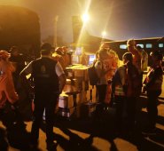 En aviones de la Fuerza Aérea de Honduras llegaron los insumos.
Cancillería Colombiana