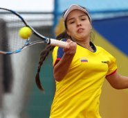 La tenista nortesantandereana estará compitiendo por ganar el Premio Corazón con la brasilera Carolina Meligeni. Archivo