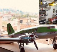 Orgulloso de su pasión por la aviación vive el ocañero Mario Elías Ascanio, quien ha dedicado su vida a fabricar piezas para aviones de pequeña escala. Javier Sarabia