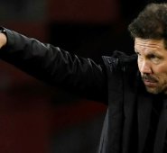 Técnico del Atlético de Madrid, Diego Simeone. AFP
