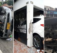 Así quedaron los vehículos involucrados en el hecho. La Opinión