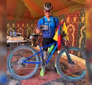 Fueron 670 kilómetros los que recorrió Leonardo Peñaranda para cumplir la meta de superar la Titan Desert, una de las carreras en bicicleta más duras del mundo.
Cortesía