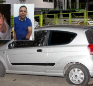 El carro presentaba disparos en las llantas y vidrios. Yeison Efraín Gutiérrez Durán y Andrés David Bermejo S. Alfredo Estévez