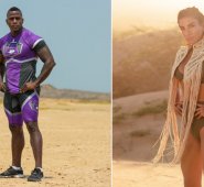 El cucuteño Yeifridavid Gamboa y Andrea Serna, presentadora de este Desafío. Cortesía