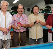 Daniel Hernández, Hugo Portilla (campeón), Miguel Salguero y Alvaro Estévez. César Obando / La Opinión