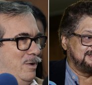Rodrigo Londoño y Iván Márquez. Colprensa