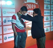 El nadador John Ángel Jaimes se viene perfilando como uno de los mejores del departamento en la modalidad de carreras. Cortesía