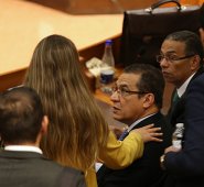 Audiencia preparatoria del juicio contra el magistrado Gustavo Malo Fernández en la Sala Principal de audiencias de la Corte Suprema de Justicia. Colprensa